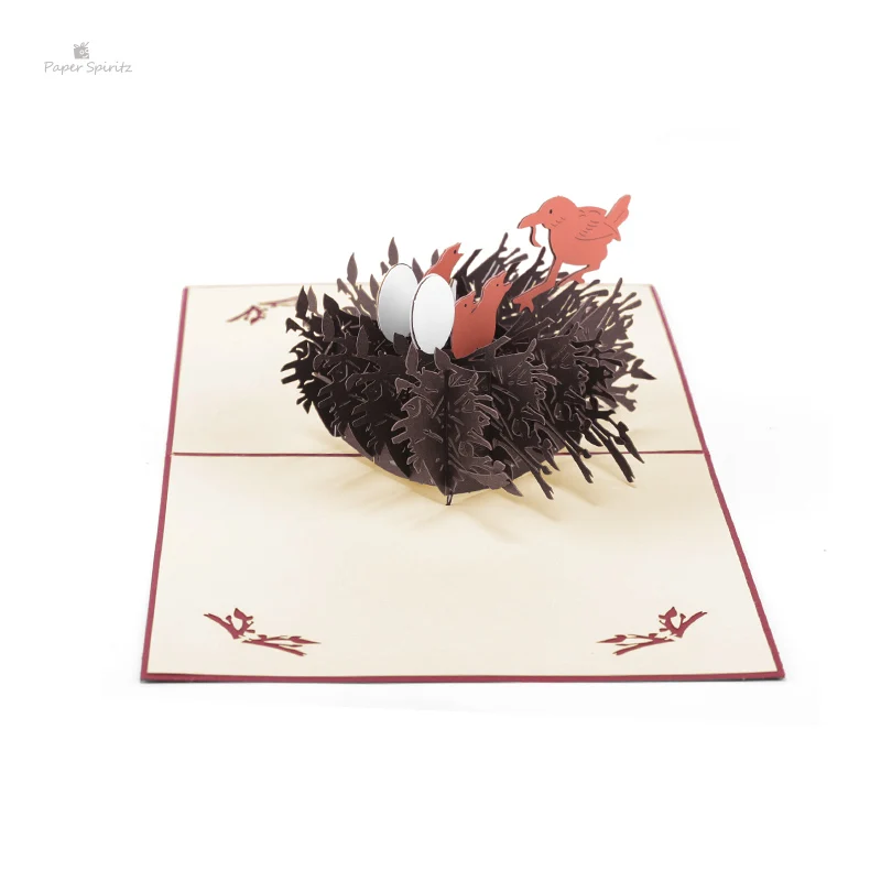  PAPER SPIRITZ Parental love Cards 3D laser Cut Paper Love Pop Up Card with Envelope Invitations Gre - 32899903270