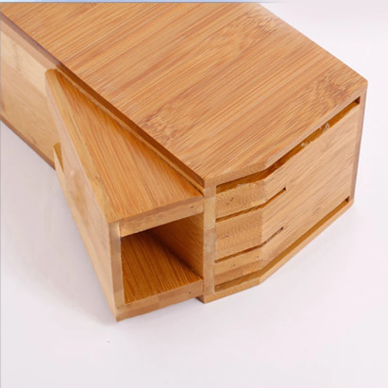 Bamboo Knife Holder Multifunctional Kitchen Knife Block Health Kitchen Utensils Storage Rack Knife Rack Kitchen Supplies