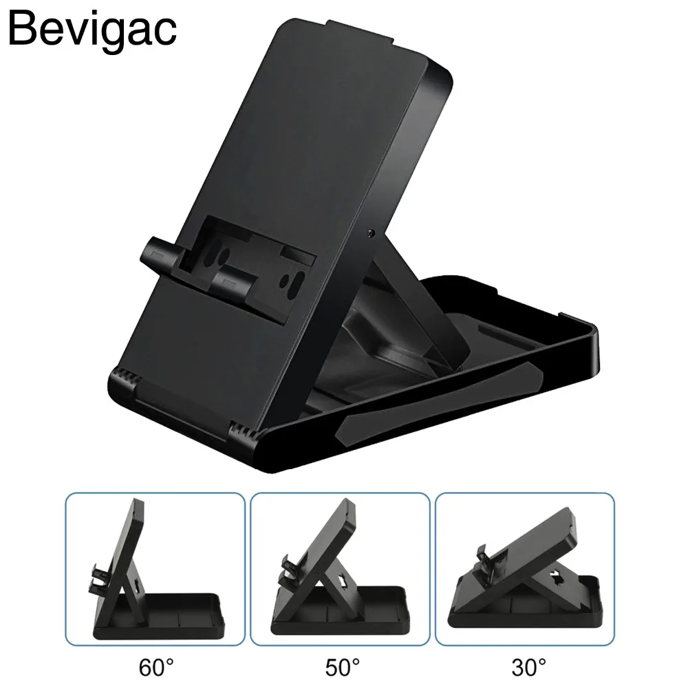 

Bevigac Foldable Portable ABS Compact Bracket Play Mount Stand Holder for Nintendo Nintend Switch NS NX Console Controller Game