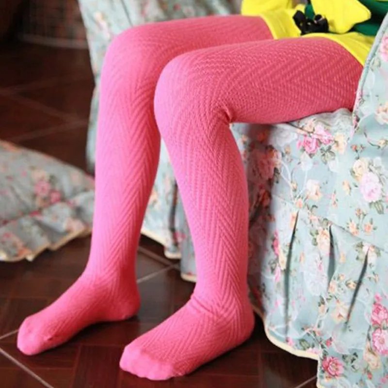 2 10T Spring Autumn Cotton Leg Warm Kid Baby Girls Stockings Knitted