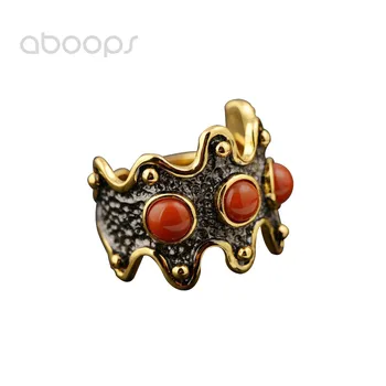 

Adjustable 925 Sterling Silver Gold Wave Ring for Women Girls Free Shipping