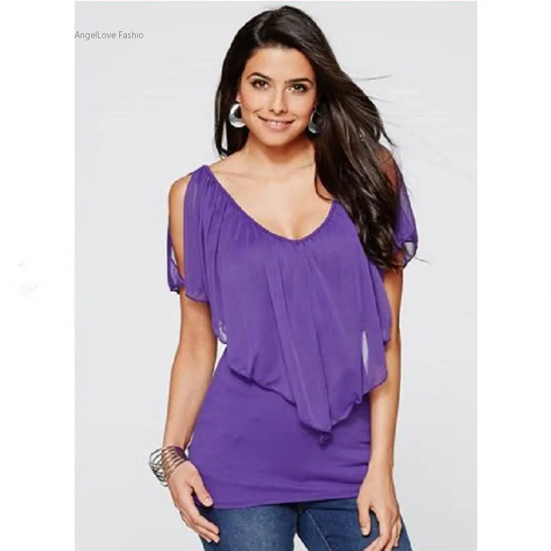 

2019 Women Brand Chiffon Double Layers Blouse Shirt Sleeveless Summer Casual Slim Tops Blusas Feminino Candy Color