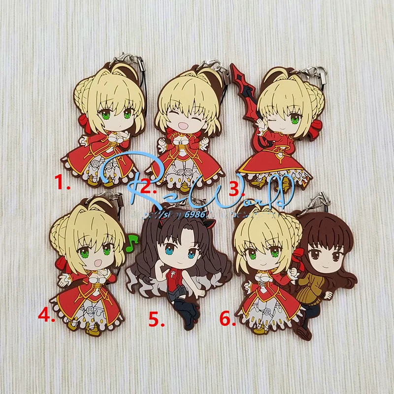 

1pcs Anime Keychain Fate/Grand Order FGO Saber keychain Portachiavi llavero Keyring Gift
