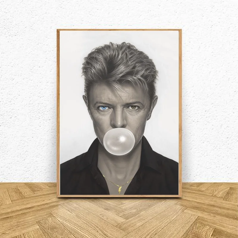 Дэвид Боуи пузыри искусство холст живопись гостиная домашний декор|Рисование и