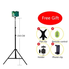 CY Aluminum DV Tripod Digital Camera Webcam Phone Tripod Metal Stand Mount Tripod For Phone iPhone With Bluetooth remote control