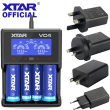 XTAR ЖК-дисплей USB Зарядное устройство VC4 10440 16340 14500 14650 17670 18350 18490 18500 18700 26650 22650 20700 21700 18650 Батарея Зарядное устройство