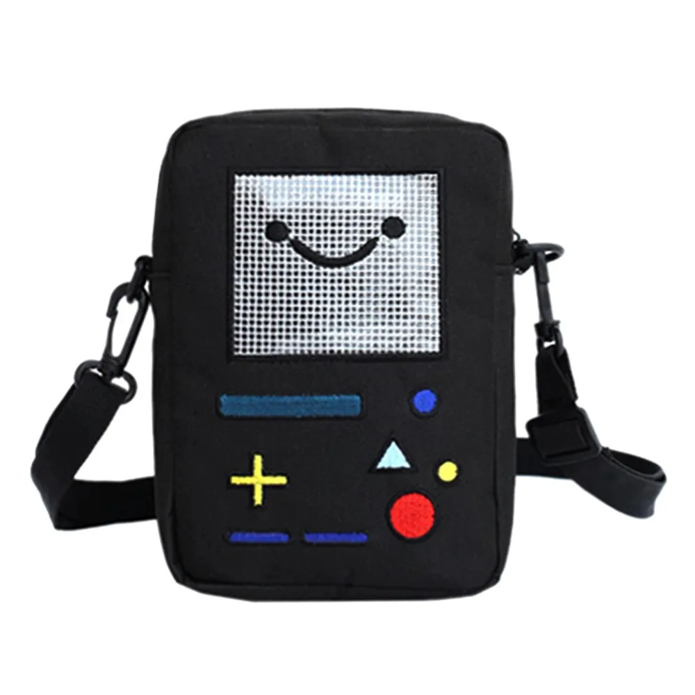 

2018 Summer New Style Women Bags Girl Casual Cute Smile Shoulder Bags Mini Nylon Robot Telephone Purse Travel Messenger Packs