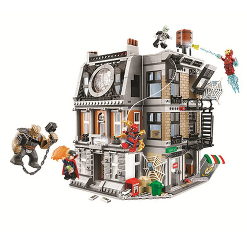 

2019 New BELA Bole 10840 1044pcs Super Heroes The Sanctum Sanctorum Showdown Building Blocks Toys For Children Birthday Gift