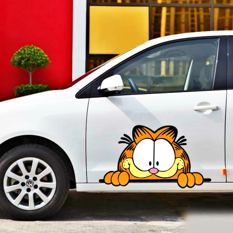 Aliauto автостайлинг мультфильм Гарфилд глаз наклейка для Chevrolet Captiva Niva Aveolacetti Sonic Spark