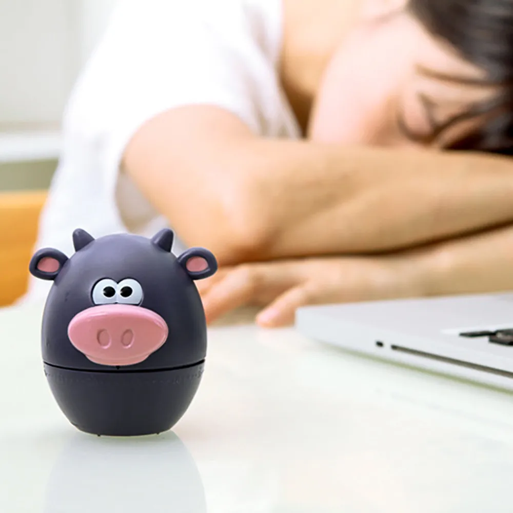 

Polar zoo Pig cartoon Kitchen Timer Cute Cooking Gadget Kitchen Timer Square Cooking Count Up Countdown Alarm Magnet Clock