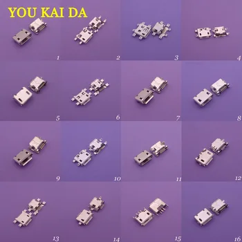 

32 models 64pcs micro usb jack 5p 5 pins mini usb connector for Samsung HTC Lenovo ZTE...mobile phone tablet pc mid