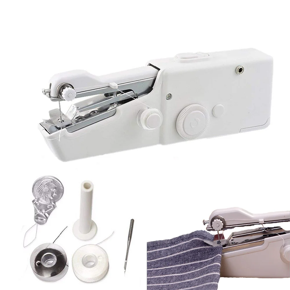 

Handheld Electric sewing machines Stitch Sew needlework Cordless Clothes Fabrics Home Sewing Machine DIY Apparel Sewing tools