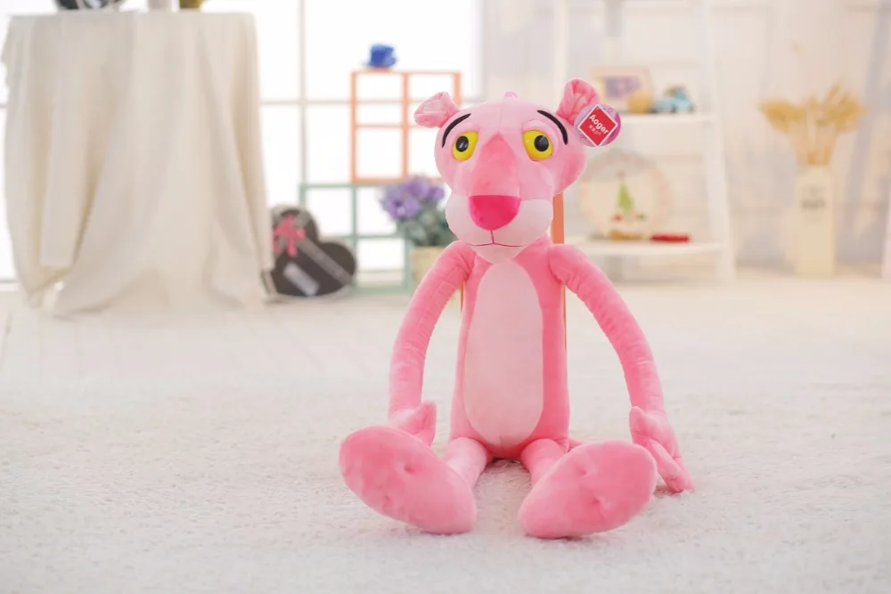 30 см-80 см милая розовая озорная леопардовая Мягкая игрушка "Розовая пантера" мягкие игрушки Детские куклы Brinquedos подарки - Цвет: 30cm