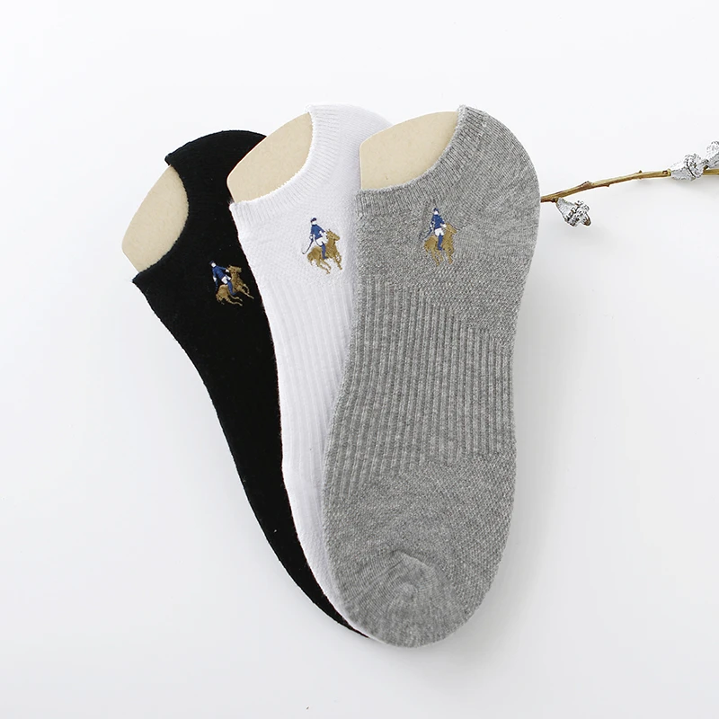 Pier Polo новые модные вышитые хлопковые короткие носки Повседневная мужская носки-башмачки мужская лучший подарок Носки низкая цена прямой 3