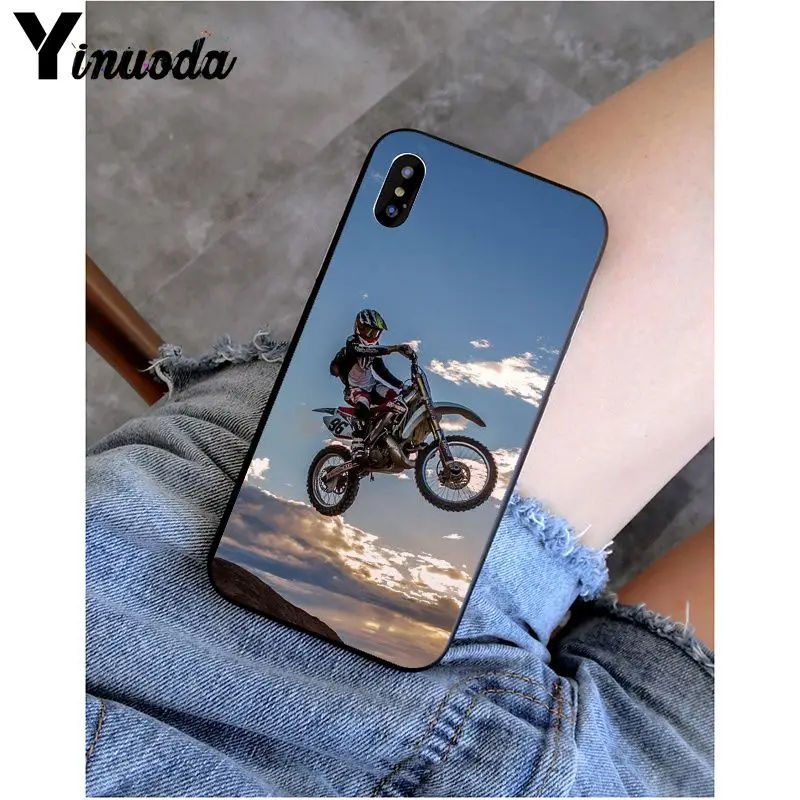 Yinuoda мото внедорожный мотоцикл спорт новинка чехол для телефона Fundas чехол для iPhone 8 7 6 6S Plus 5 5S SE XR X XS MAX Coque Shell - Цвет: A2