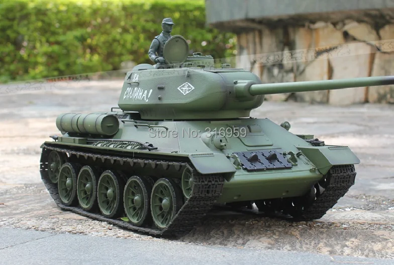 Buy Large RC Tank Retro The Soviet Union T 34 Tank 2.4G Remote Control tank