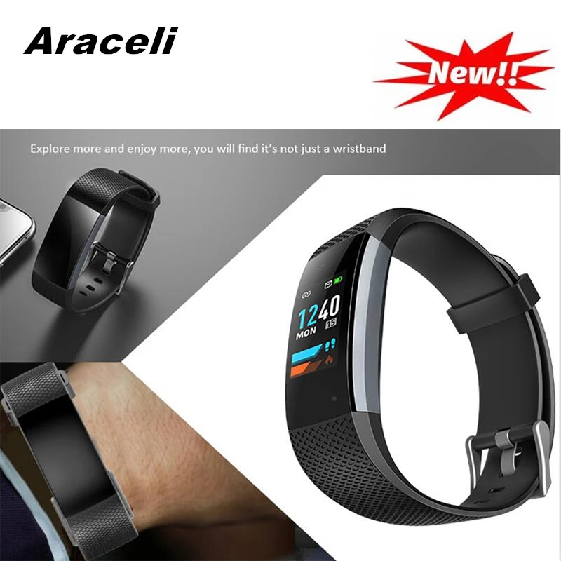 

2019 New Sport Bracelet Color Touch Screen Activity Fitness Tracker Heart Rate Monitor Multifunctional Waterproof Smart Bracelet