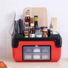 Cordial Shining Kitchen Storage Rack Multi-function Rack Household Combination Seasoning Rack Chopsticks Spoon Storage Rack