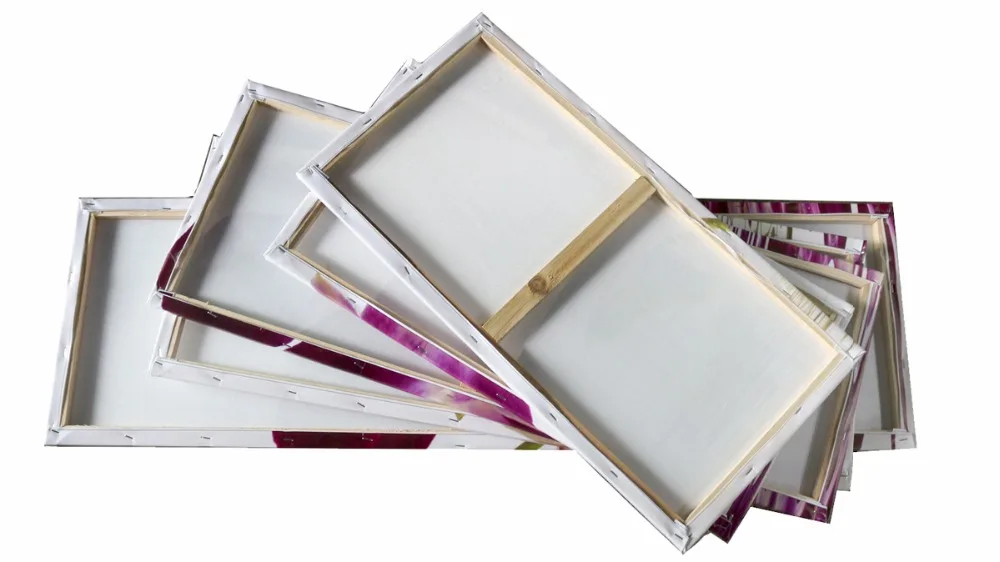 Stretched on frame-backing