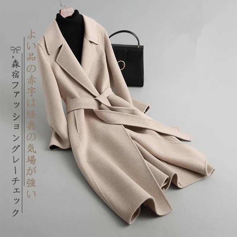 

KMETRAM Real Wool Coat Female Jacket Autumn Winter Jacket Women Clothes 2019 Korean Woolen Coats and Jackets Abrigo Mujer MY3311