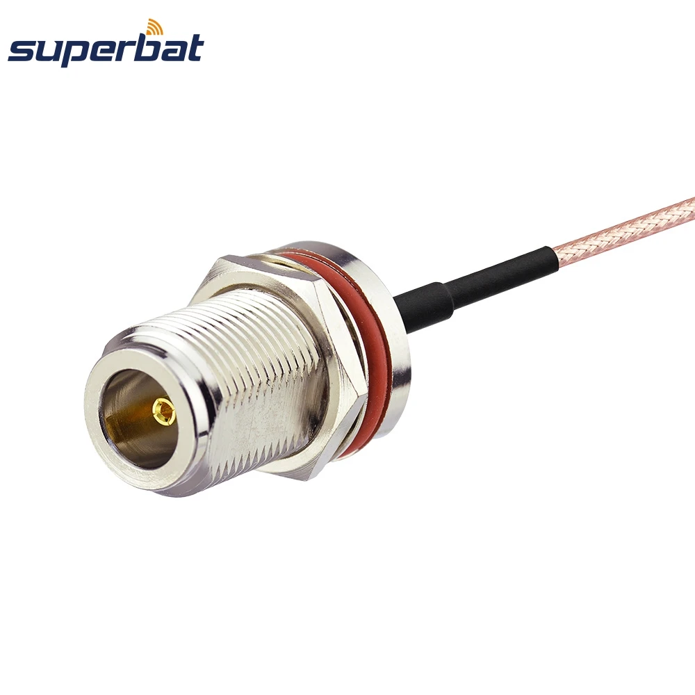 N Female Bulkhead RF Connector Coaxial Cable for Wireless Antenna