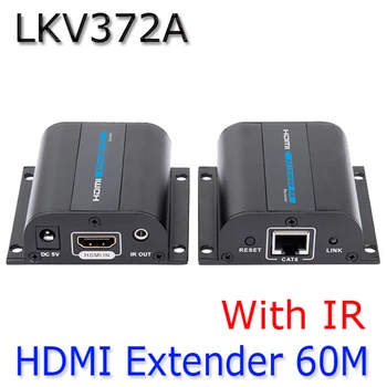 

With IR Control 1080P HDMI Extender Converter Up to 60M,Video/Audio Extend Over Cat6/Cat7 LKV372A US,EU,UK,AU
