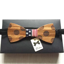 Америки Лидер продаж Европейская мода, человечек аксессуар геометрический дизайн одноцветное Good Wood Хип-хоп галстук-бабочка для Для мужчин «бабочка»