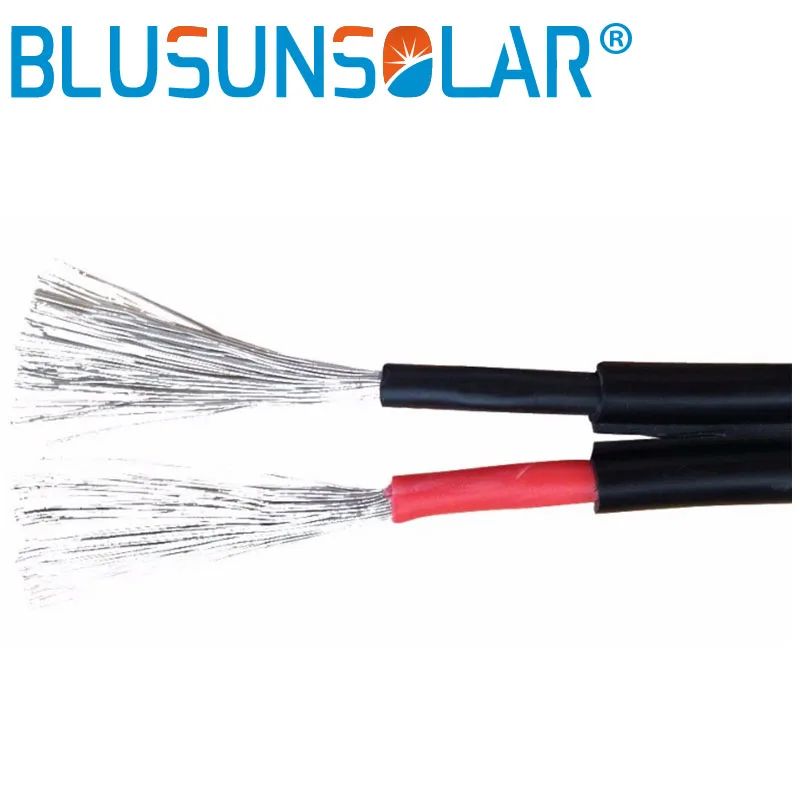 TUV approval 100/roll Quality 2 x 2.5mm2  dual Twins core cable PV doule wire  for solar power plant