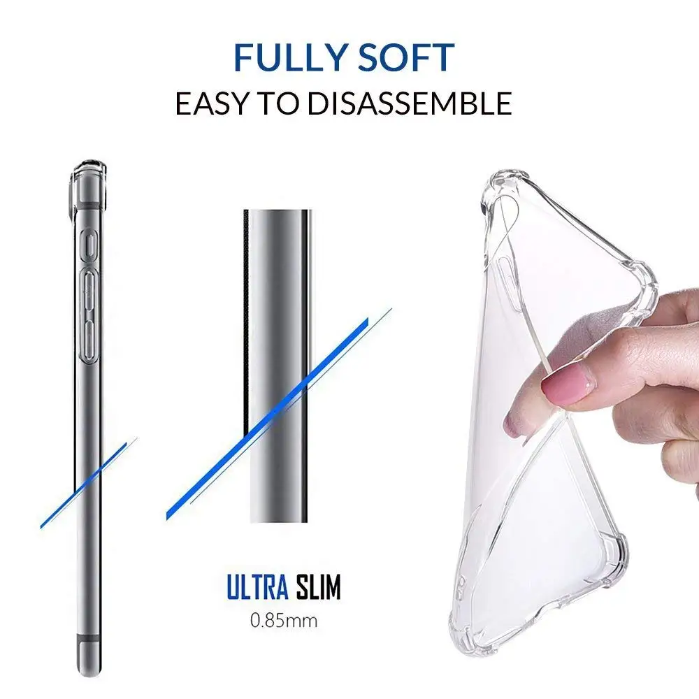 Suntaiho Super Shockproof Clear Soft Case for iPhone Xs Max 6 s 6S 7 8 Plus 6Plus 6SPlus Silicon Luxury Cell Phone Back Cover Suntaiho Super Shockproof Clear Soft Case for iPhone Xs Max 6 s 6S 7 8 Plus 6Plus 6SPlus Silicon Luxury Cell Phone Back Cover