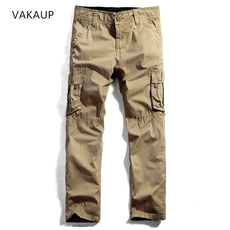 

2019 New Cargo Pants Men Cotton Casual Fashion Multi Pocket Men Pants Summer Joggers High Quality Trousers Street Clothes