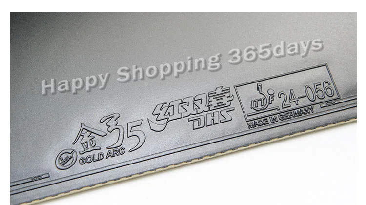 DHS GoldArc 5 GA5 Made in Germany Gold Arc Table Tennis Rubber Ping Pong Sponge GoldArc-5