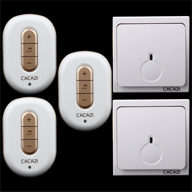 

Free shipping! 2 transmitter + 3 Receiver New Wireless Doorbell With Remote Control Musical 48Tunes Digtal doorchime D9918 -2+3