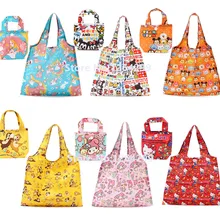 Новая Алиса в стране чудес ЦУМ Микки Минни моя мелодия Дейл и чип Девушки Женщины полиэстер сложенный большой сумки для покупок