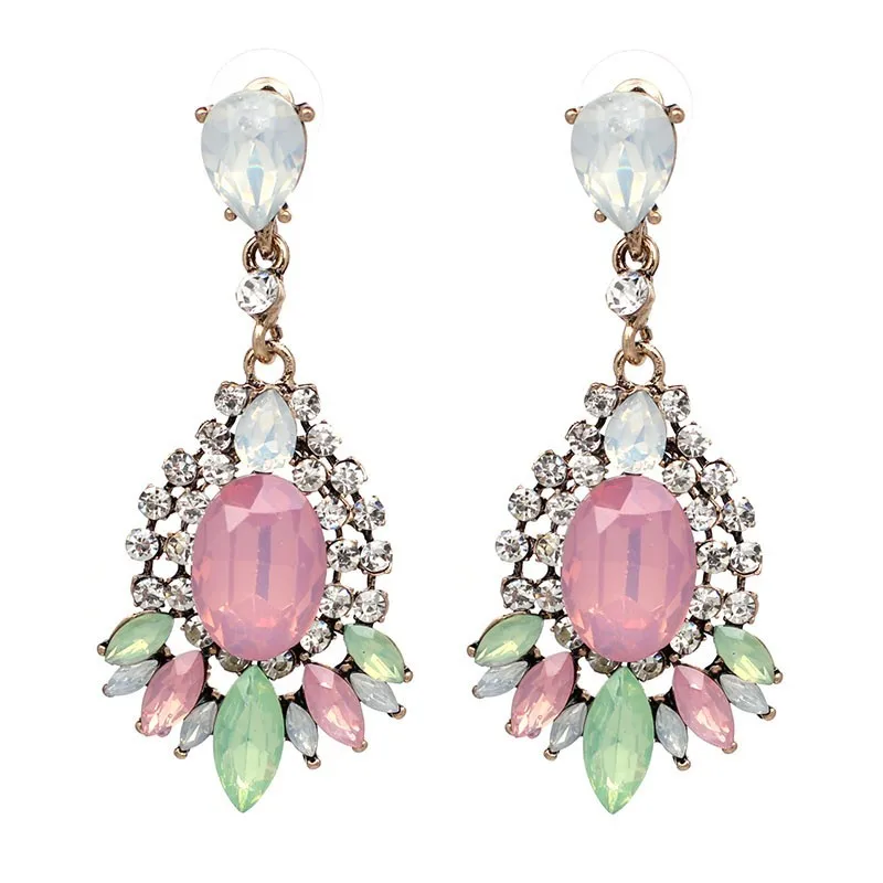 

2 Colors 2018 New Arrival Earrings Crystal Cute Romantic Dangle Earrings JUJIA jewelry Factory Wholesale