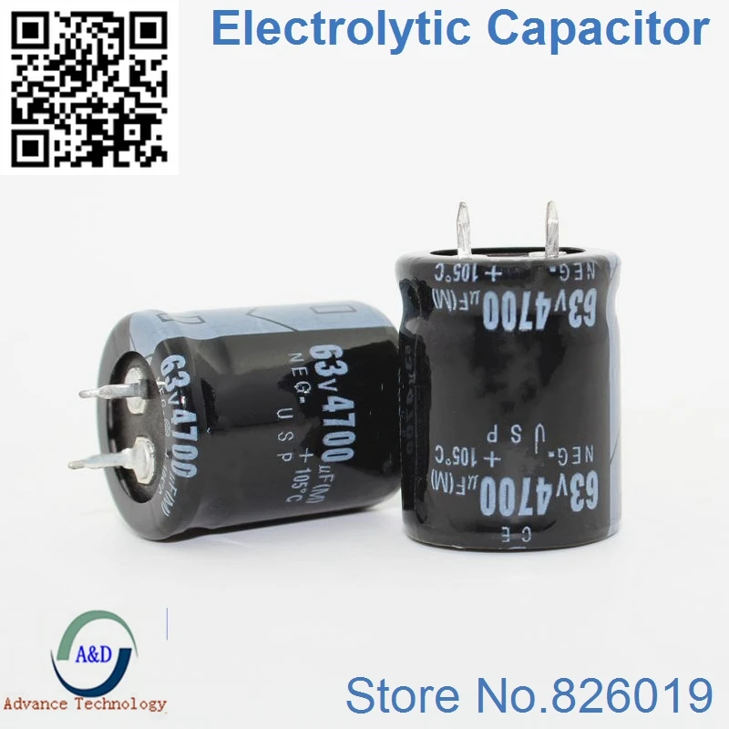 

9pcs/lot 63V 4700UF Radial DIP Aluminum Electrolytic Capacitors size 25*35/ 25*40 4700UF 63V Tolerance 20%