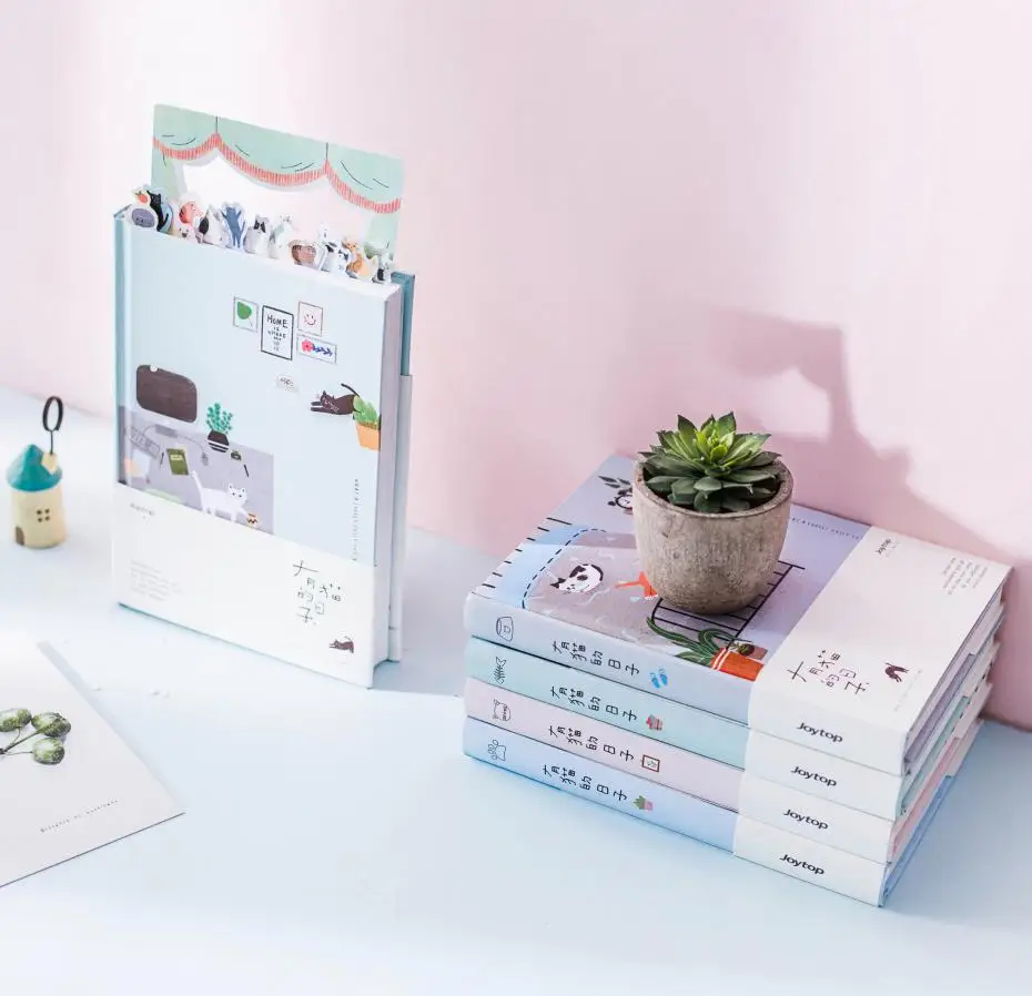 Tanie 2019 koreańskie kawaii słodki kociak do codziennego użytku w domu harmonogram osobisty planer organizer notatnik porządku obrad Planbook A5 najlepsze dla prezent dla studentów