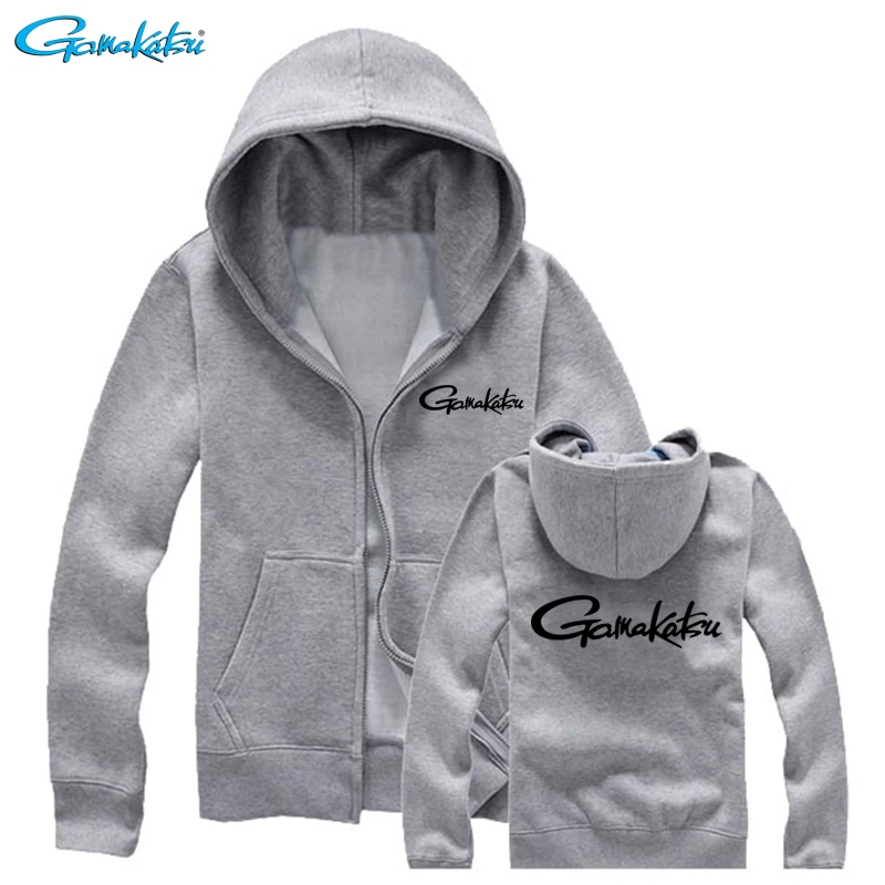 Gamakatsu, весна-осень, Теплая мужская одежда для рыбалки, толстовка, куртка на молнии, уличные спортивные куртки, одежда для рыбалки