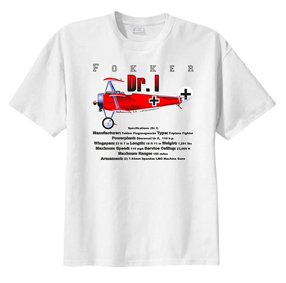 

Men'S Fokker Fokker Dr.I Short Sleeve T-Shirt New Men T Shirt Fashion Top Tee Plus Size Free Shipping Hip Hop Tshirts