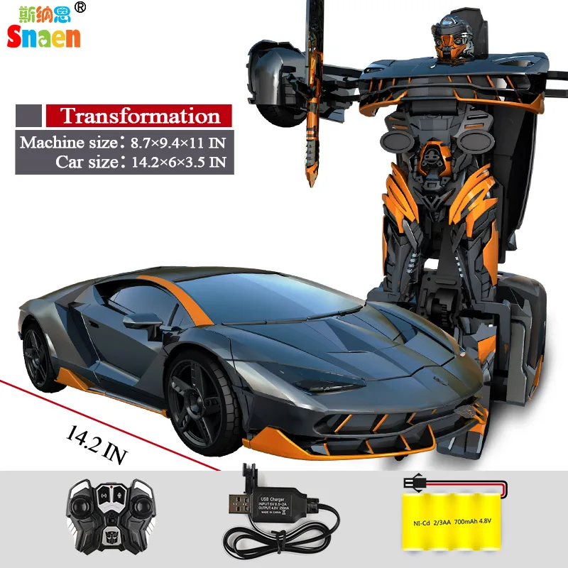 Snaen дистанционное управление трансформация RC робот рисунок спортивные игрушки модель для детей мальчиков, перезаряжаемый, один ключ деформации - Цвет: Figure 3