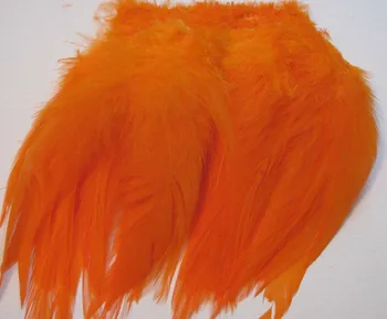 

Wholesale 1000pcs Orange Color Rooster/Chicken Saddle Feathers 4-6inches DIY Craft