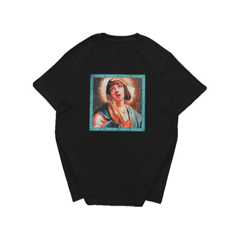 

Summer Hot Printing T shirt Men's/Women's Casual Round O-neck European and American tide black white short Sleeve t shirt Men
