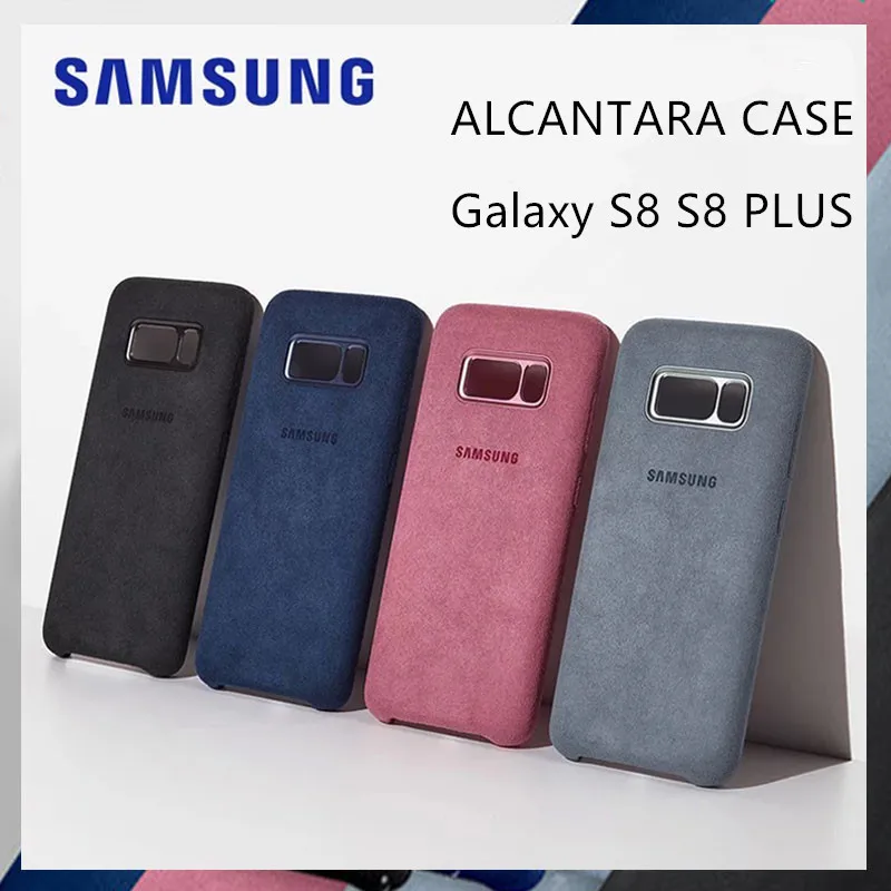 100% Оригинальные Подлинная samsung Galaxy S8 + плюс крышка роскошные кожаные Алькантара