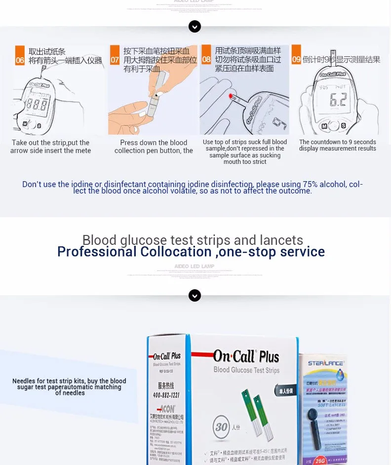 Только по первому требованию плюс глюкозы Тесты полоски с сбора крови иглы 30/60/90 шт. witnout для диабетиков, инструмент, глюкометр для измерения уровня глюкозы в крови