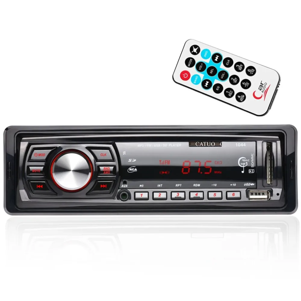 

Catuo Car Audio Receiver In Dash MP3 Player WMA / MP3 with FM Radio Tuner Automatic Station Search Memory Function Stereo