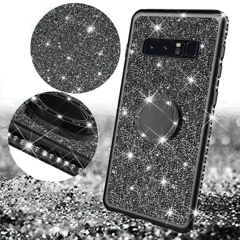 Diamond Case for Samsung Galaxy S10 Plus S10E S7 Edge S8 S9 Note 9 8 Cover For Samsung A6 A8 Plus A7 J7 2018 Glitter Bumper Case (3)