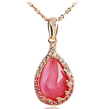 Аксессуары пламя дизайн женский короткой цепью большой глаз кристалл ожерелье