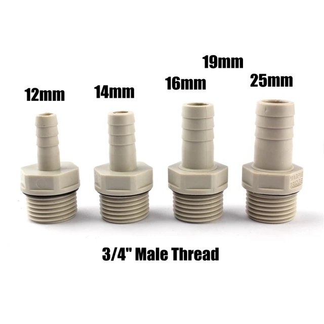 2Db/Tétel 1/2 "3/4" Férfi Szál 8-25 Mm-Es Pom Pagoda Szögesdrótszalag Puha Cső Ízületi Műanyag Tömlő Csatlakozóval - Image 4