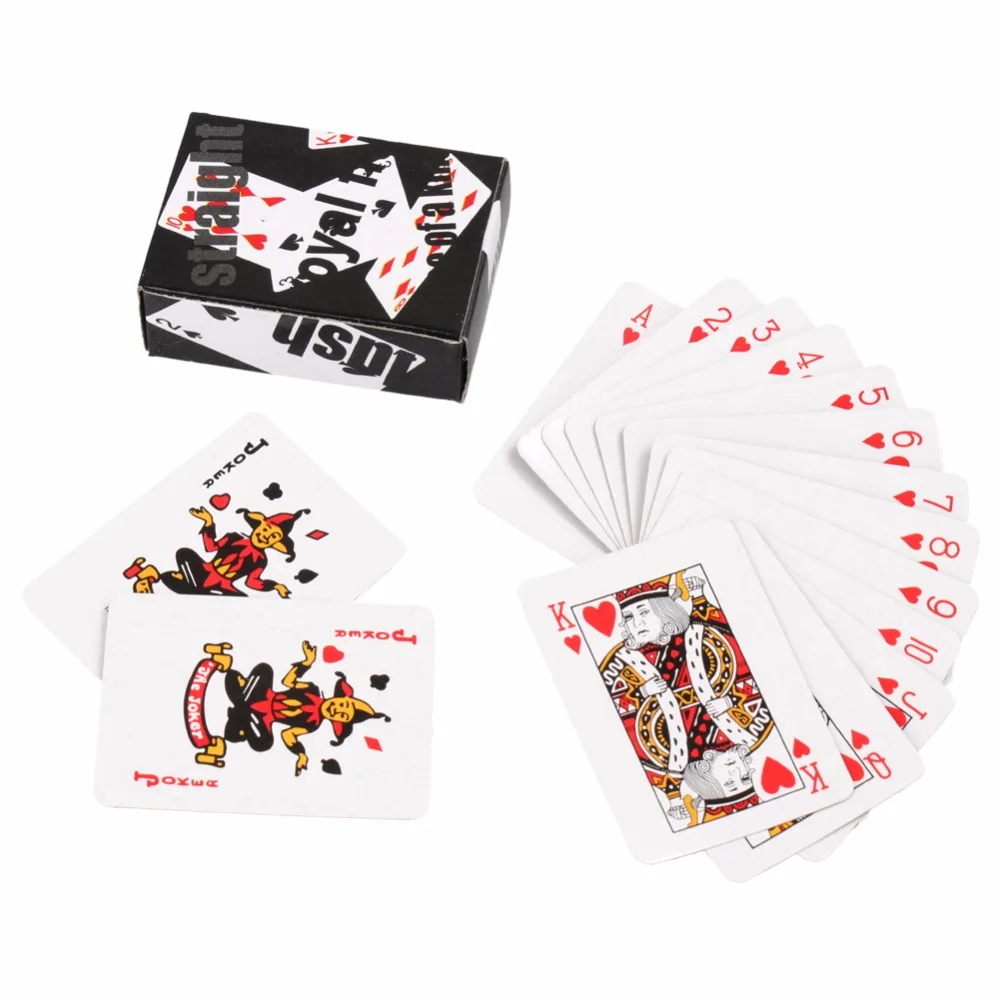 

5.3CM Mini Portable Small Poker Cards Set Interesting Playing Cards Board Game Party Gather Outdoor Travel Pokers Props Fun