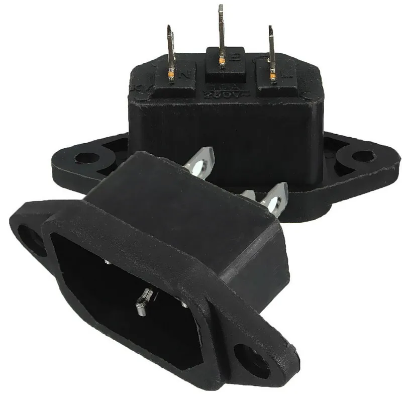 3 шт. AC 250V 10A IEC320 C14 папа 3Pin панель монтажная розетка на вход питания SA177 P40|socket a|socket