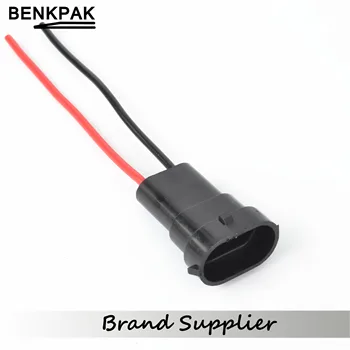 

100pcs H8 H11 881 Male socket Car LED Wiring Harness H8 H11 881 LED Light socket bulb holder Connector Cable Plug Adapter